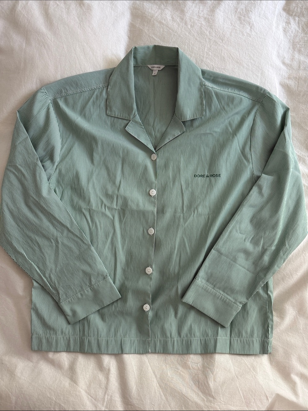 Men's Mint Green cotton PJ Button-Up shirt